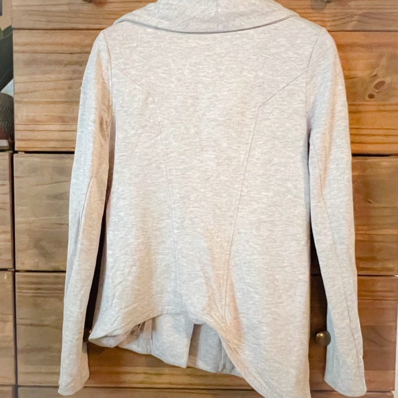 Helmut Lang Grey Modal “Villous” Knit Moto Jacket M - Picture 7 of 12